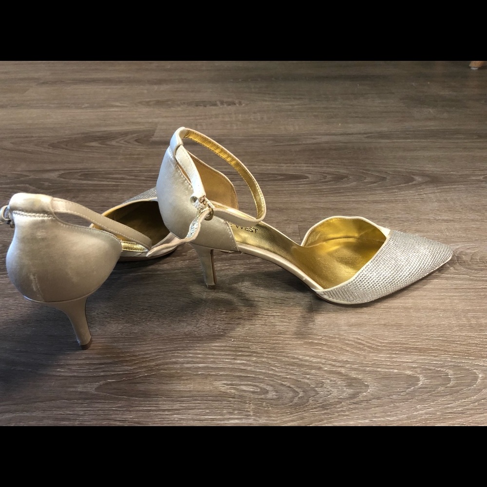 Nine West heels with rhinestones
